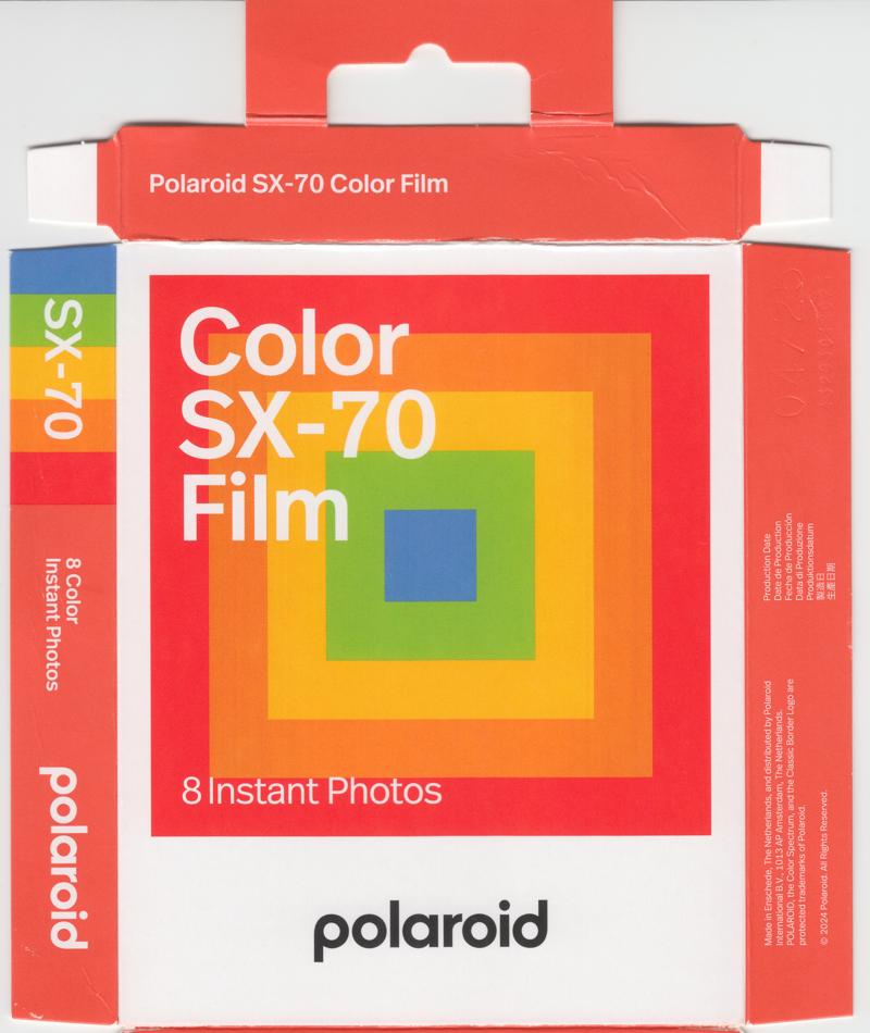 Polaroid Color SX-70 Film film packaging