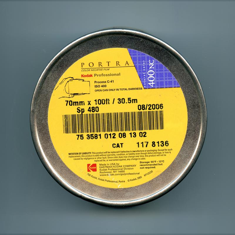 Kodak Portra 800NC film packaging