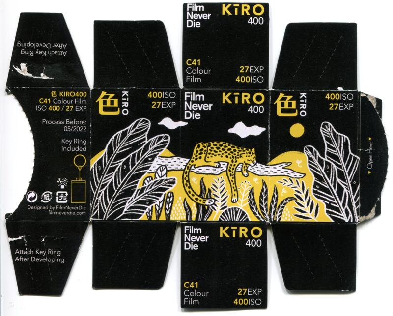 Film Never Die Kiro film packaging