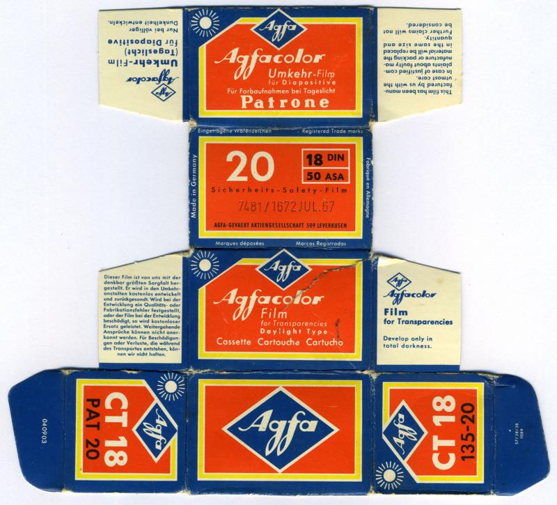 Agfa AgfaColor CT 18 film packaging