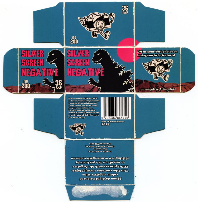 Mr. Negative Silver Screen Negative film packaging