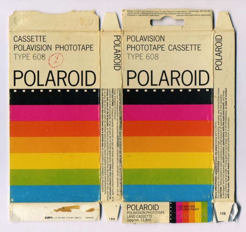 Polaroid Polavision Phototape Land Cassette Type 608 film packaging