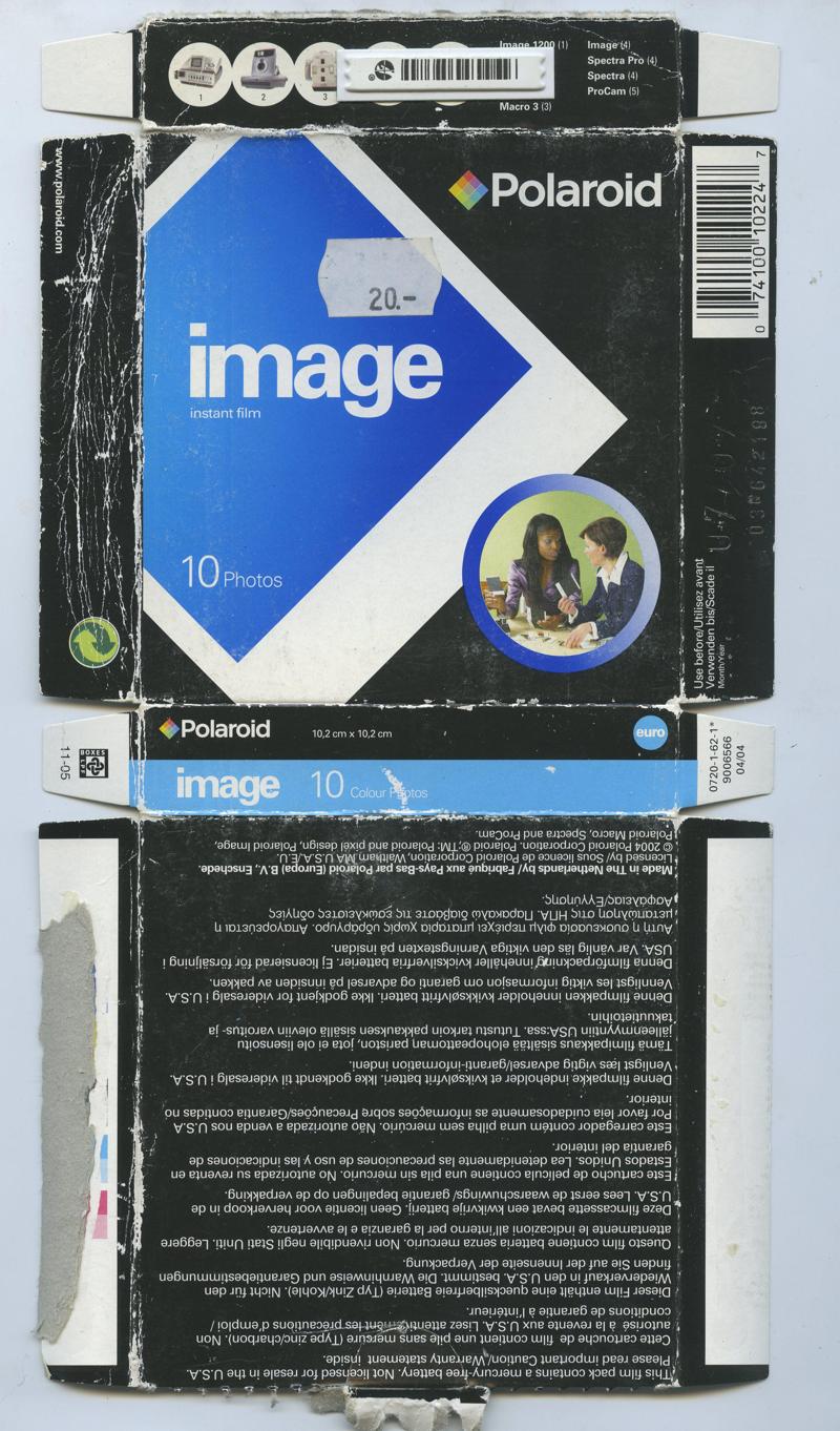Polaroid Image Instant Film film packaging