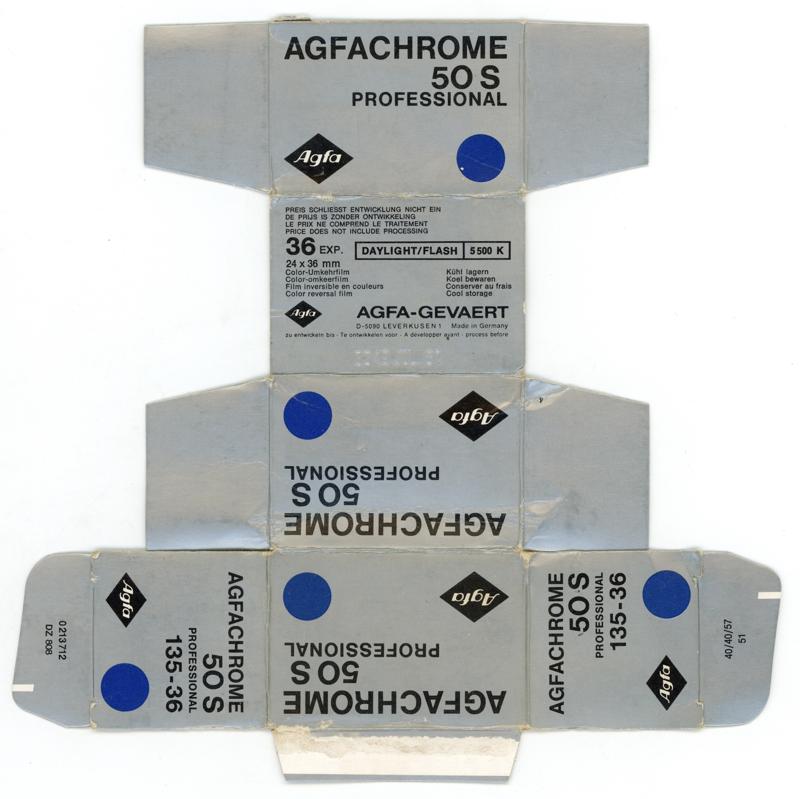 Agfa AgfaChrome 50 S film packaging
