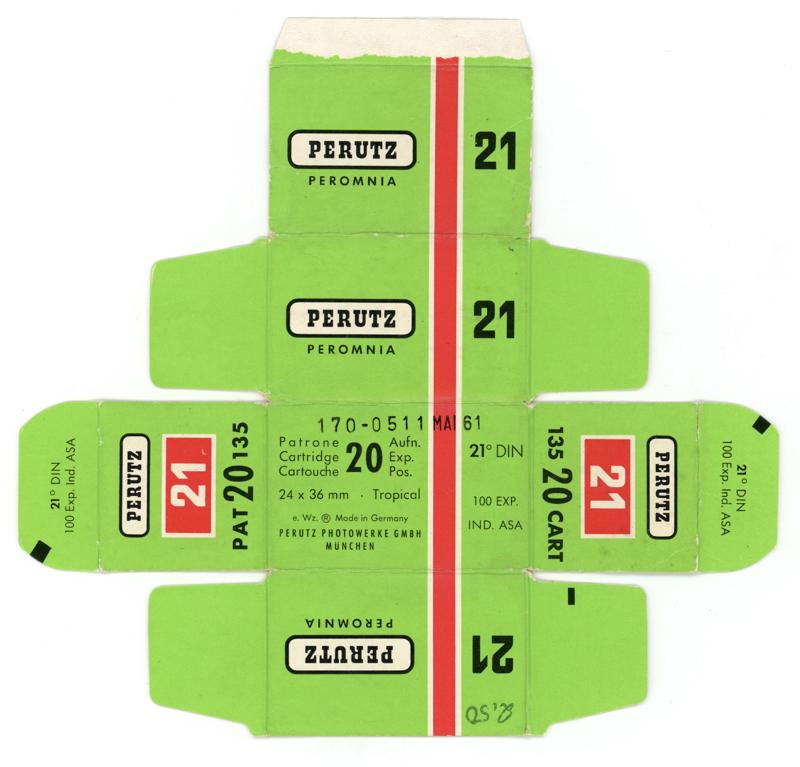 Perutz Peromnia 21 film packaging