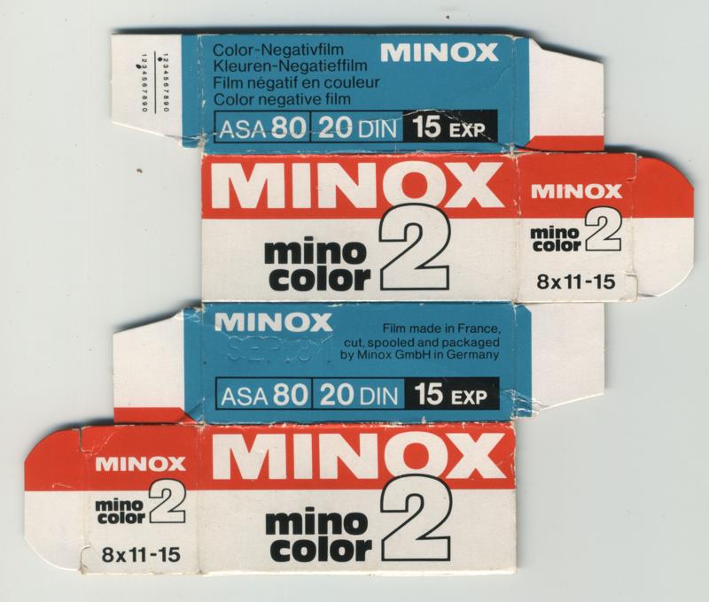 Minox Minocolor 2 film packaging