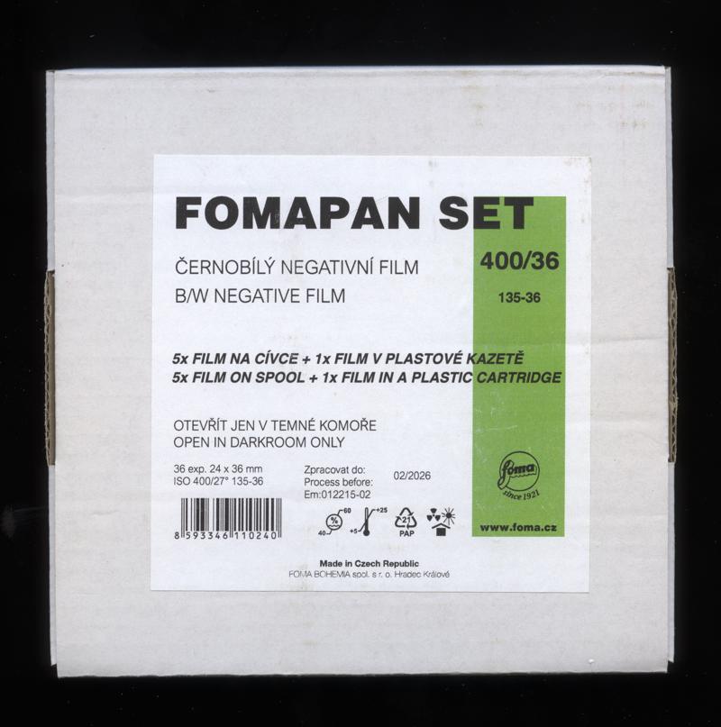 Foma Fomapan 400 Set film packaging