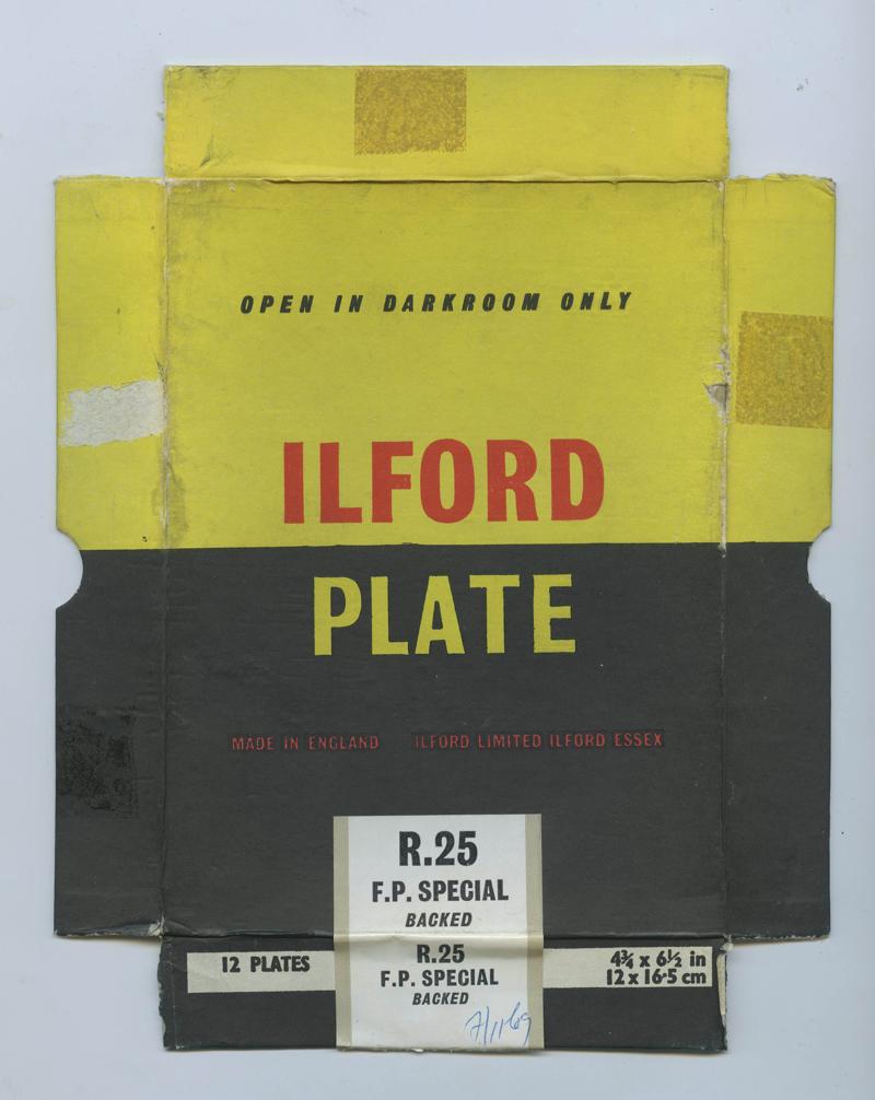 Ilford R.25 F.P Special film packaging