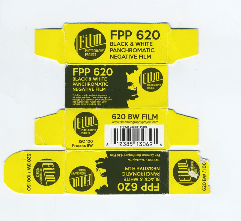 Film Photography Project FPP 620 Black & White Panchromatic Negative Film film packaging