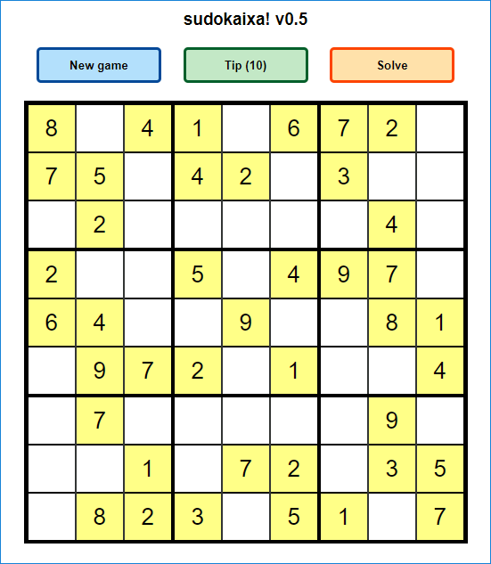 Sudoku New Game