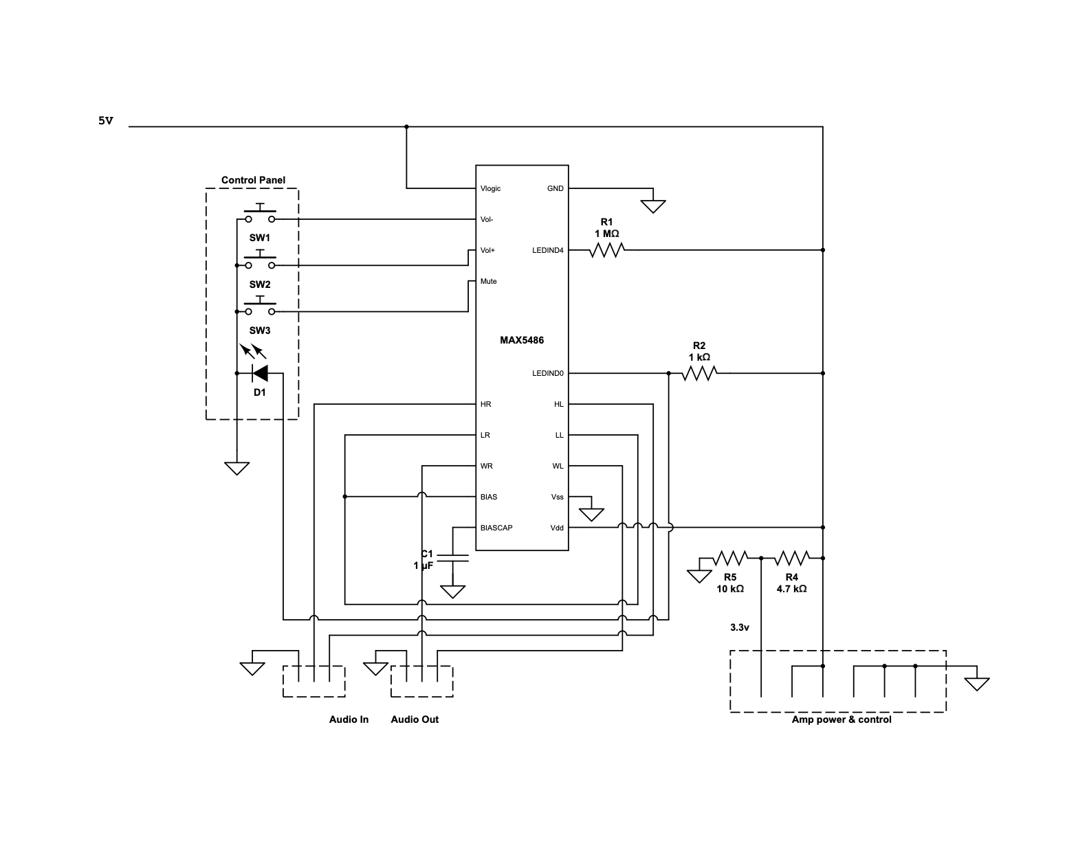 Volume Control Schematic