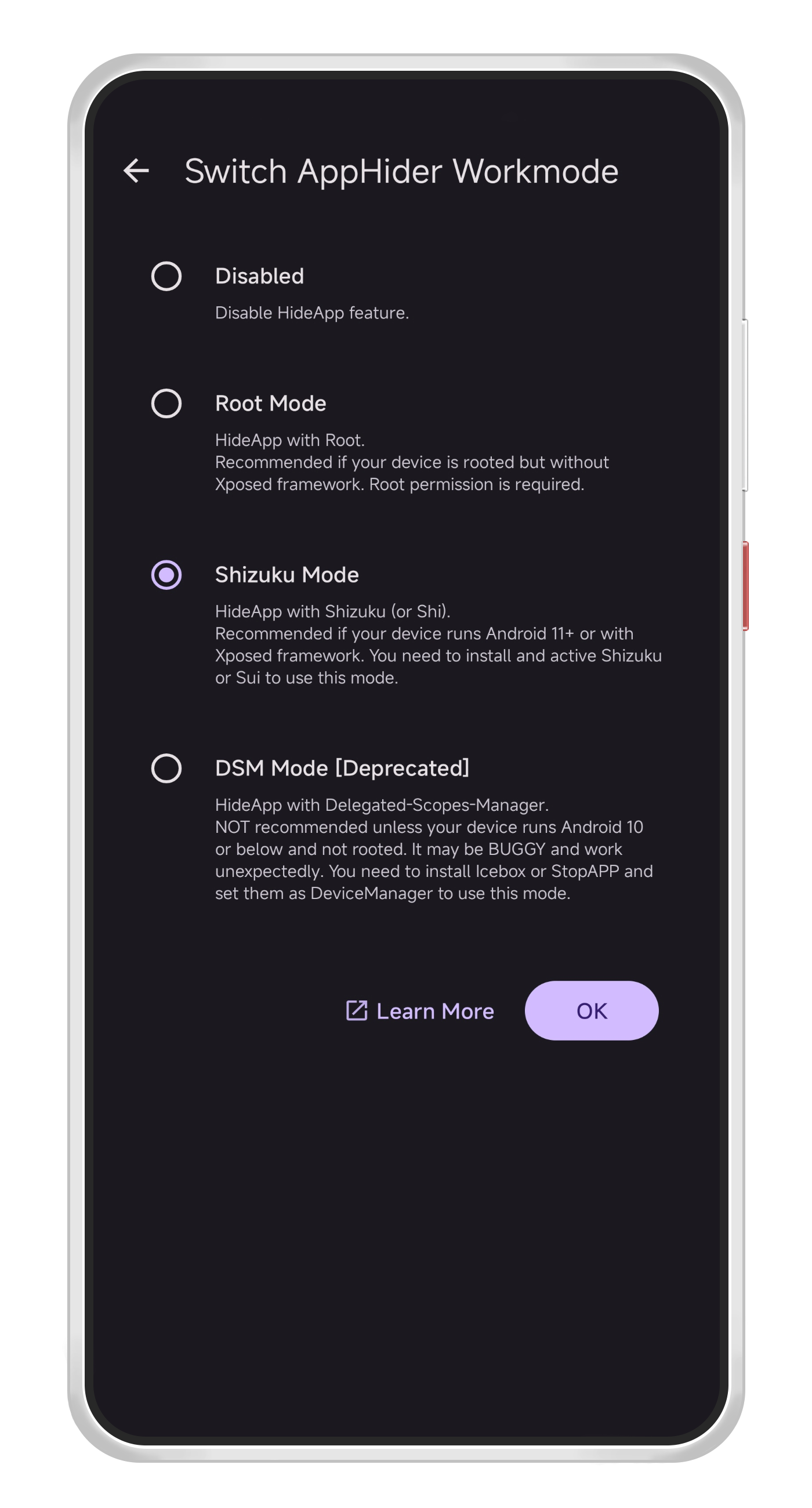 Screenshot 3 of Amarok Hider — opens full size