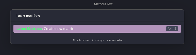 Screenshot of the command.