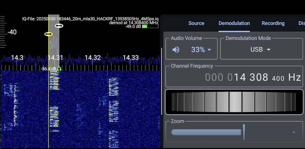 RF Analyzer Screenshot