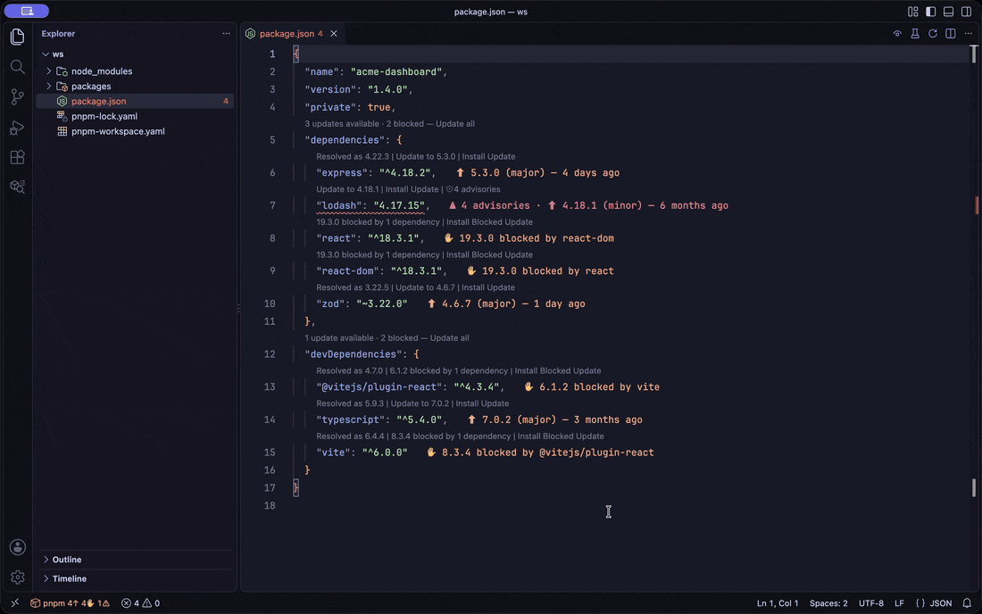 Peer Dependency Conflicts