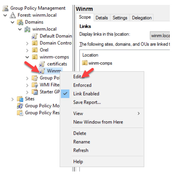 "Group Policy Management Object"