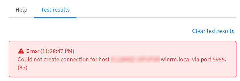 "Network access error"