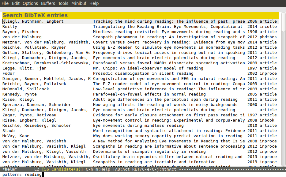 A search for entries containing the word correlation