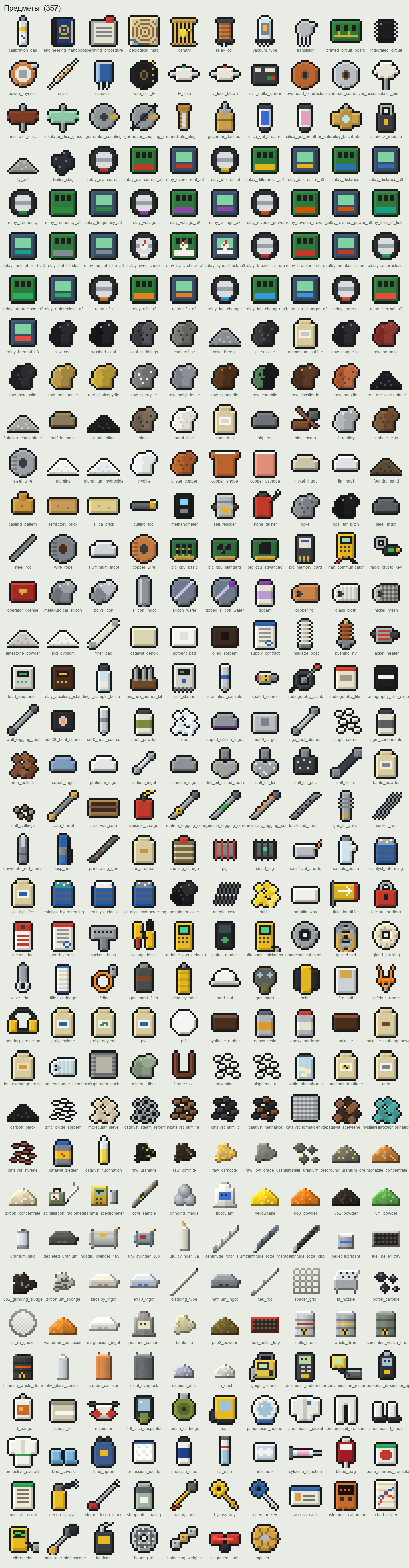 Item icons