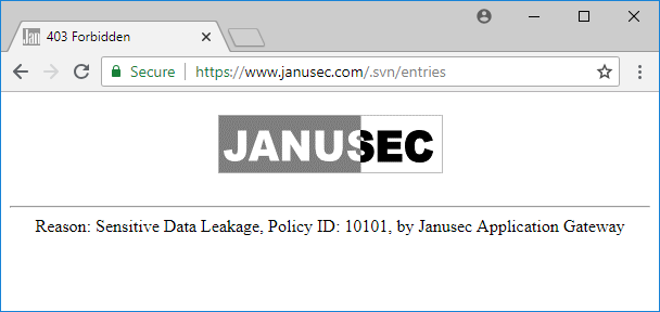 Janusec Application Gateway Screenshot