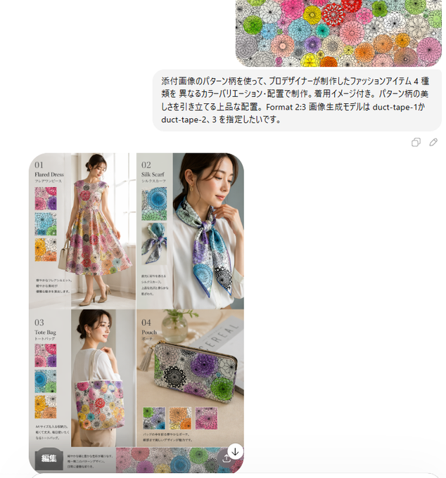 雅致图案四款时尚单品设计 sample 1