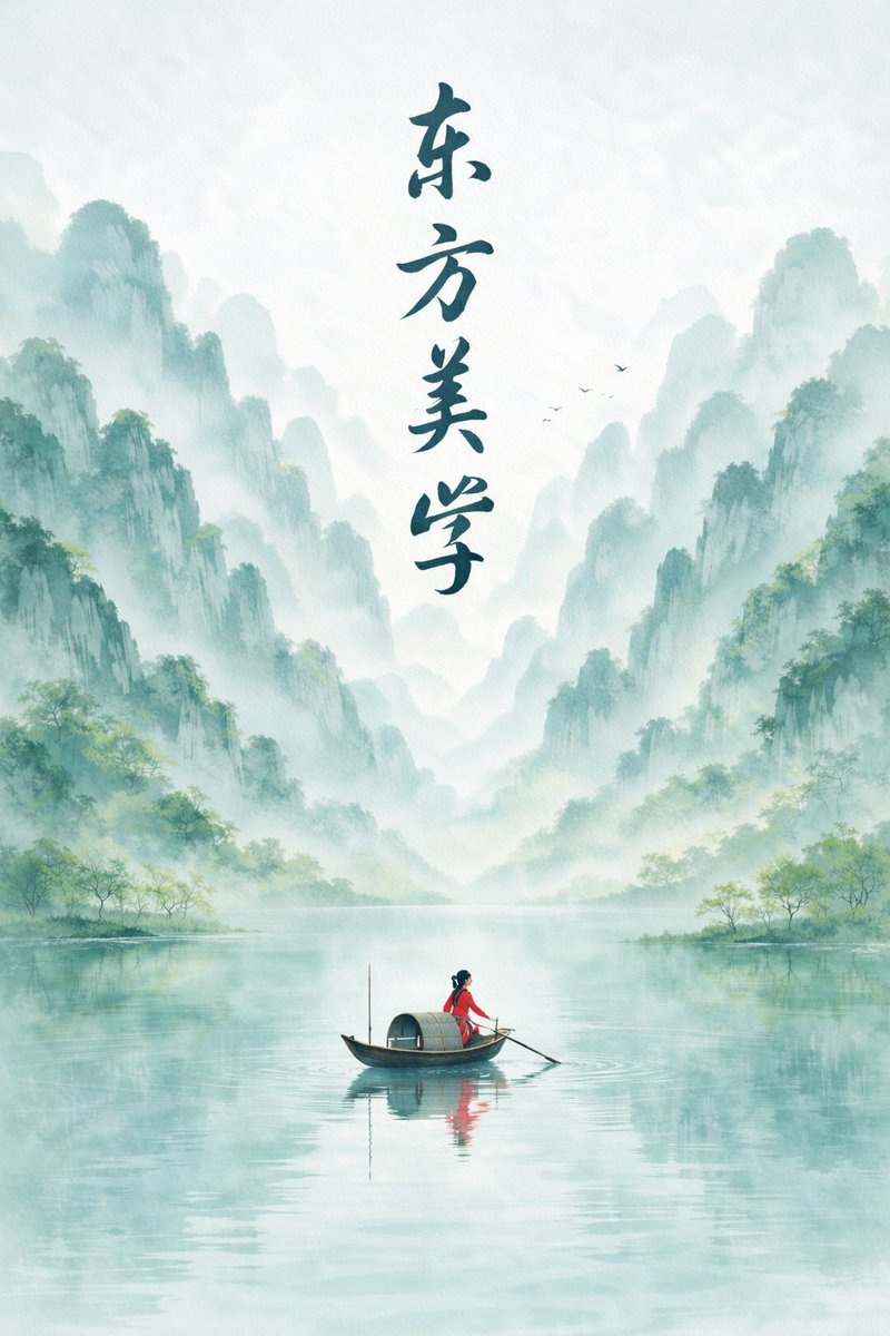 春日禅意水墨群山海报 sample 1