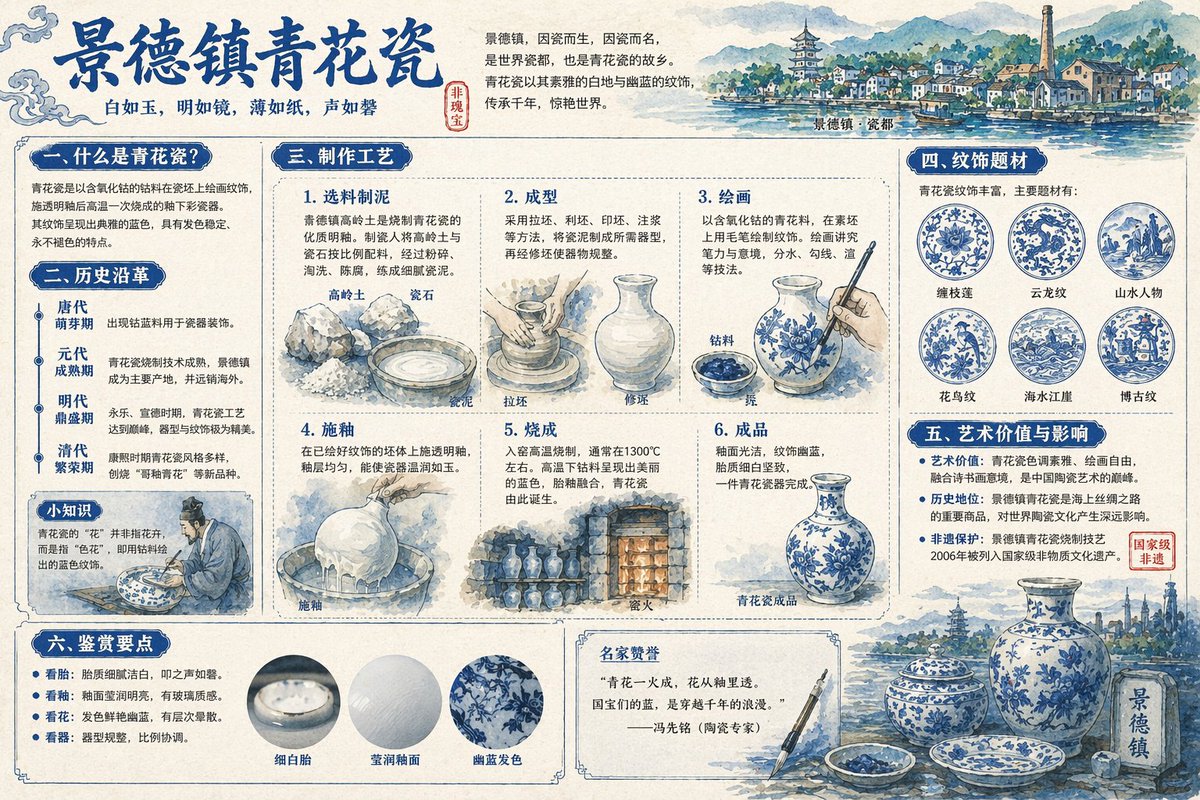景德镇青花瓷全景解说图谱 sample 1