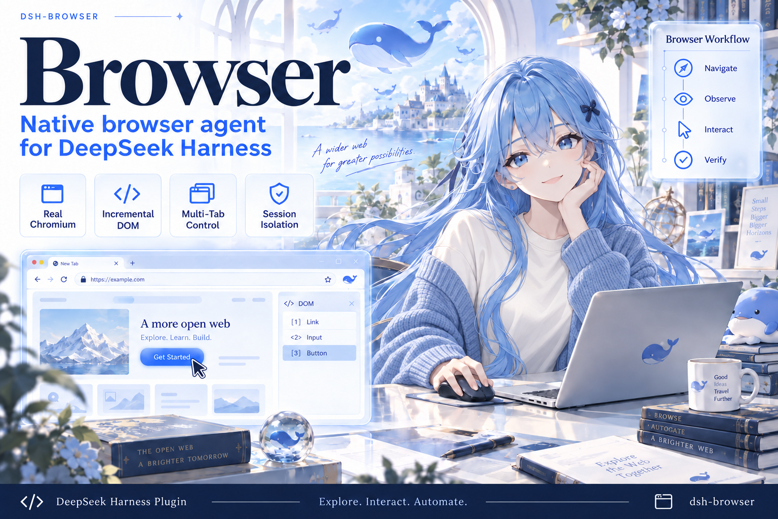 dsh-browser — Native browser agent for DeepSeek Harness
