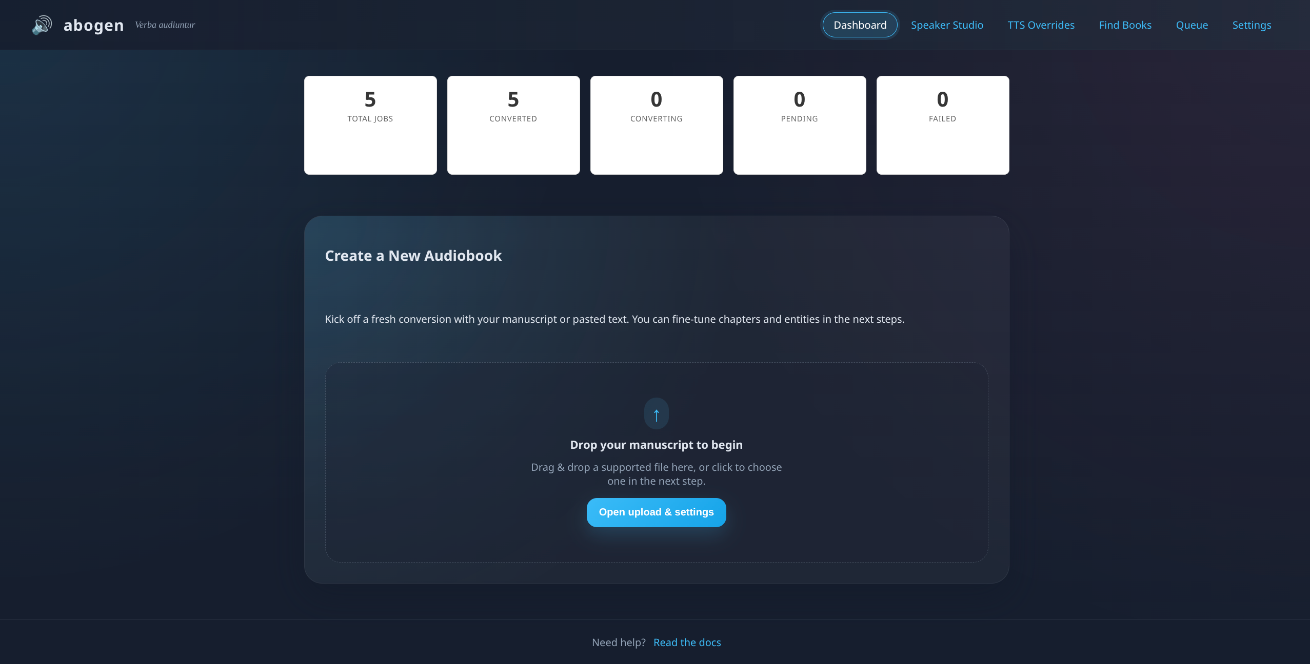 Abogen web UI