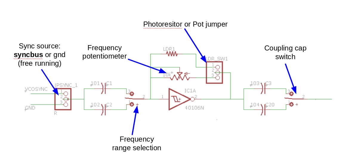 single oscillator schematic