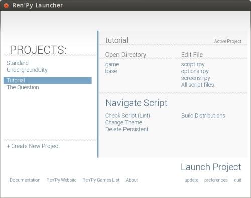 renpy 02 Launcher