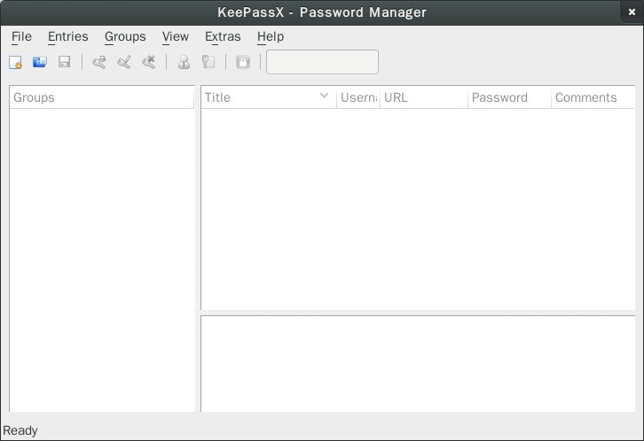 keepassx 01_main_screen