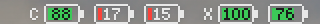 Menu bar battery widget