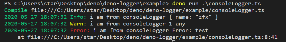 consoleLogger