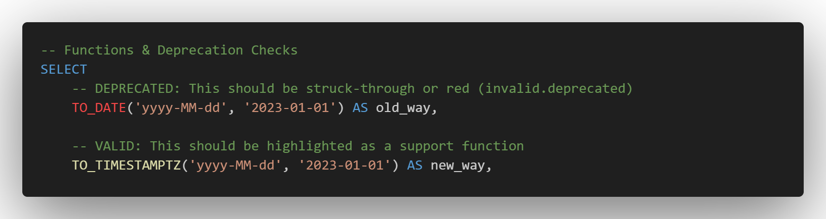 Deprecation Warnings