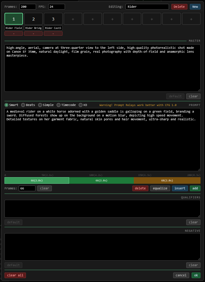 Sample Prompt Stack Editor
