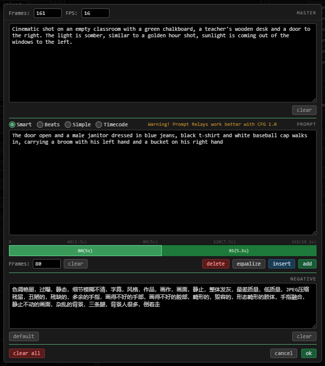 Prompt editor