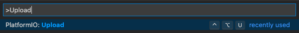 PlatformIO: Upload in Visual Studio Code