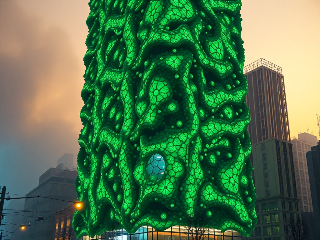 Synthetic Photosynthetic Exoskeletons: Integrating Cyanobacterial Bio-Films with 3D-Printed Micro-Vascular Architectures for Carbon-Negative Urban Infrastructure Cooling