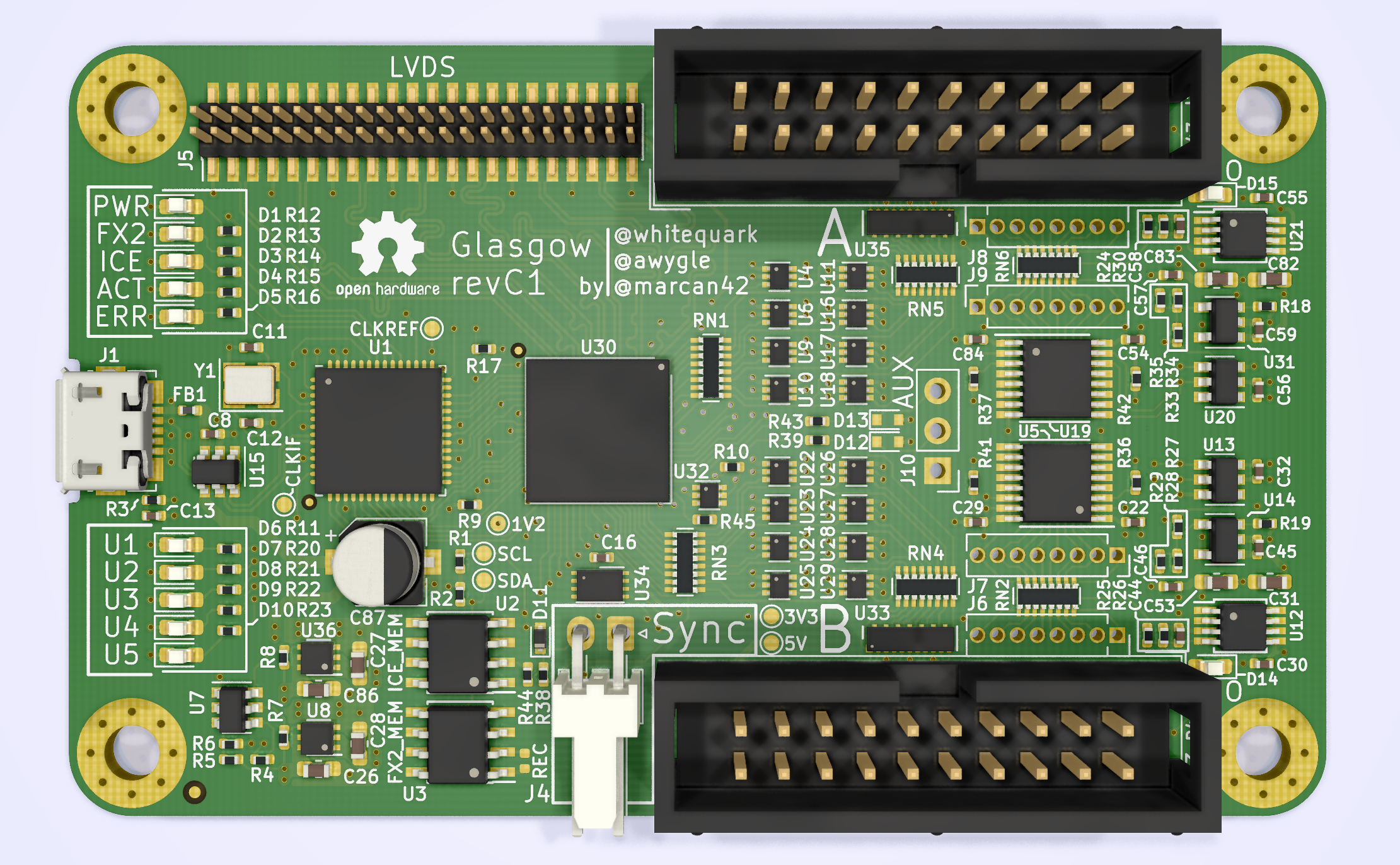 Overview of the Glasgow PCB