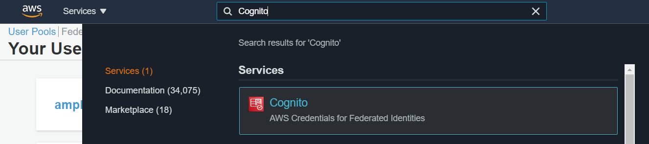 aws cognito