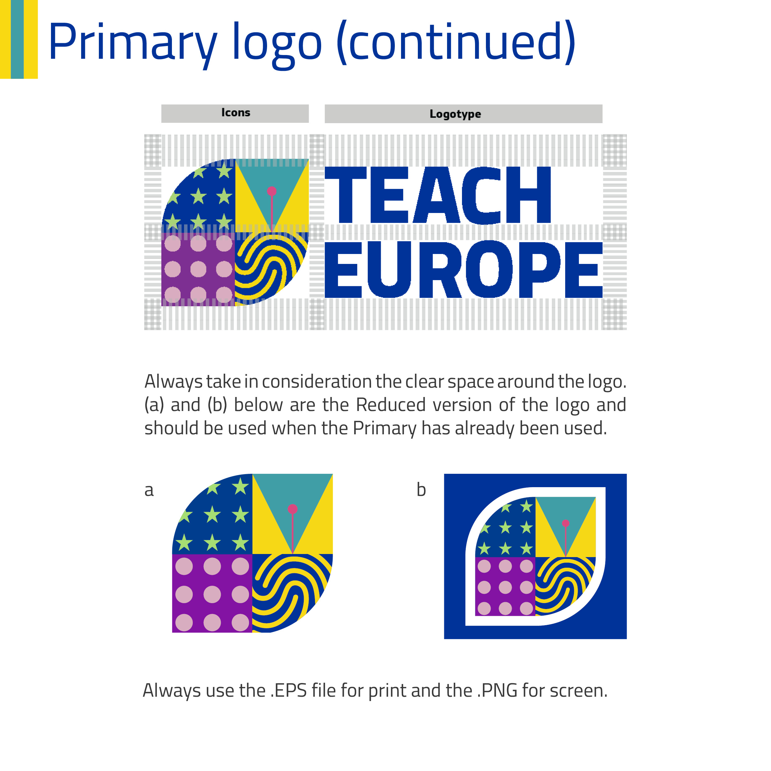 Teach Europe Logo and Visual Identity cover