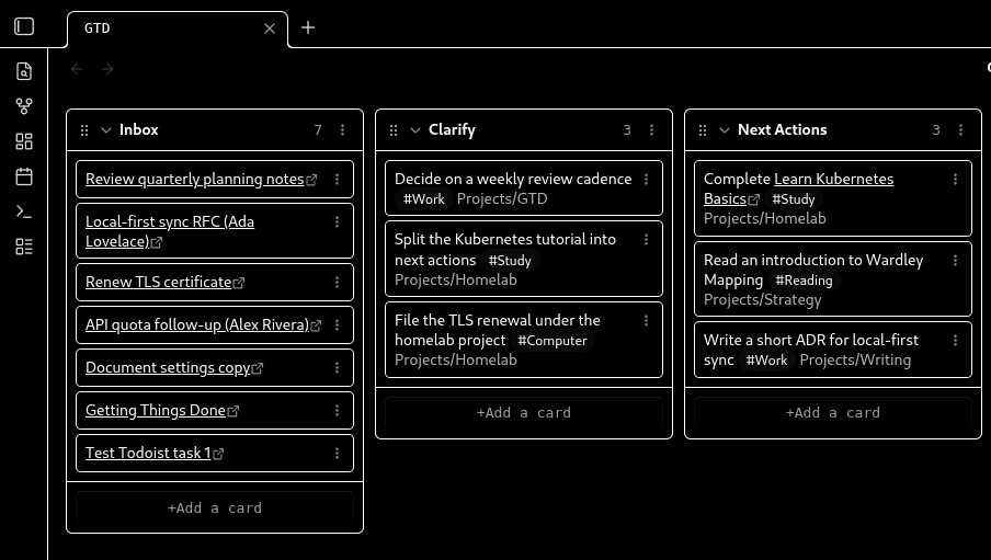 Screenshot of Syncer plugin