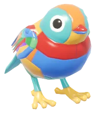 Gorrioncito multicolor de bloques