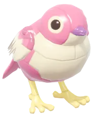 Gorrioncito rosado de bloques