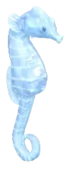 Caballito de mar de cristal nevado
