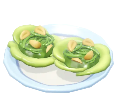 Taco de lechuga con bardana silvestre