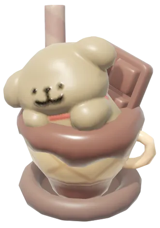 Caffè con panna de golden retriever