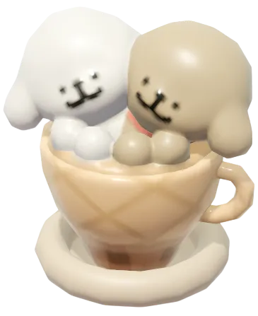 Caffè con panna de perrito amoroso