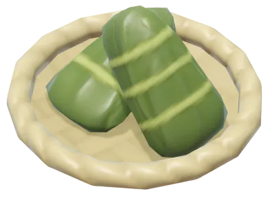 Zongzi de arroz en forma de almohada